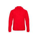 Sudadera para hombre con canguro y capucha 270 g/m2 B&C color rojo