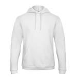 Sudadera para hombre con canguro y capucha 270 g/m2 B&C color blanco