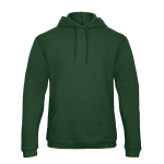 Sudadera para hombre con canguro y capucha 270 g/m2 B&C color verde oscuro