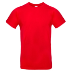 Camiseta de algodón para hombre de manga corta 185 g/m2 B&C color rojo