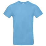 Camiseta de algodón para hombre de manga corta 185 g/m2 B&C color azul claro