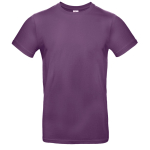 Camiseta de algodón para hombre de manga corta 185 g/m2 B&C color morado