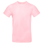 Camiseta de algodón para hombre de manga corta 185 g/m2 B&C color rosa pastel