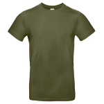 Camiseta de algodón para hombre de manga corta 185 g/m2 B&C color verde oliva