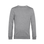 Sudadera de cuello redondo de algodón orgánico 280 g/m2 B&C color gris claro
