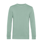 Sudadera de cuello redondo de algodón orgánico 280 g/m2 B&C color verde menta