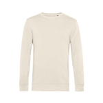 Sudadera de cuello redondo de algodón orgánico 280 g/m2 B&C color blanco roto