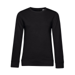 Sudadera para mujer de manga larga en algodón 280 g/m2 B&C color negro