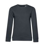 Sudadera para mujer de manga larga en algodón 280 g/m2 B&C color gris oscuro