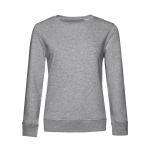 Sudadera para mujer de manga larga en algodón 280 g/m2 B&C color gris claro