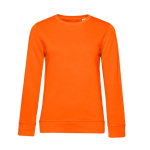 Sudadera para mujer de manga larga en algodón 280 g/m2 B&C color naranja oscuro