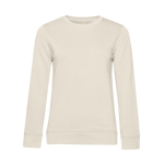 Sudadera para mujer de manga larga en algodón 280 g/m2 B&C color blanco roto