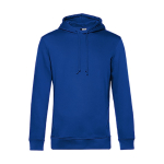 Sudadera moderna de algodón orgánico con capucha 280 g/m2 B&C color azul real
