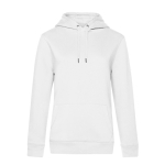Sudadera de algodón y poliéster reciclado para mujer 280 g/m2 B&C color blanco