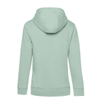 Sudadera de algodón y poliéster reciclado para mujer 280 g/m2 B&C color verde menta