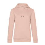Sudadera de algodón y poliéster reciclado para mujer 280 g/m2 B&C color rosa pastel