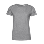 Camiseta de algodón orgánico para mujer manga corta 150 g/m2 B&C color gris claro
