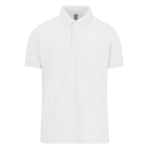 Polo clásico unisex de algodón en manga corta 180 g/m2 B&C color blanco