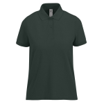 Polo clásico de algodón para mujer de manga corta 180 g/m2 B&C color verde bosque
