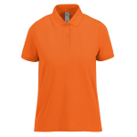 Polo clásico de algodón para mujer de manga corta 180 g/m2 B&C color naranja oscuro