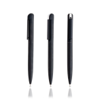 Bolígrafo elegante de acero inoxidable reciclado tinta azul color negro vista 11