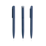 Bolígrafo elegante de acero inoxidable reciclado tinta azul color azul marino