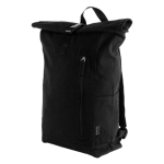 Mochila roll-top para ordenador hecha de algodón reciclado 15'' color negro segunda vista