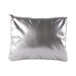 Neceser acolchado hecho de poliéster metalizado 150 g/m2 color plateado primera vista