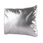 Neceser acolchado hecho de poliéster metalizado 150 g/m2 color plateado segunda vista