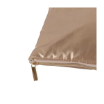 Neceser acolchado hecho de poliéster metalizado 150 g/m2 color dorado primera vista