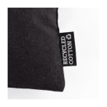 Neceser de algodón reciclado con tirador a juego 230 g/m2 color negro primera vista