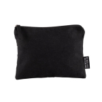 Neceser de algodón reciclado con tirador a juego 230 g/m2 color negro segunda vista