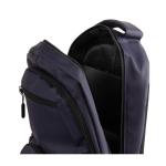 Mochila de cuero sintético con varios compartimientos en el exterior 15'' color azul marino segunda vista
