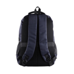 Mochila de cuero sintético con varios compartimientos en el exterior 15'' color azul marino vista detalle