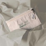 Neceser de publicidad de algodón reciclado 220 g/m2 Cotton Recycled color natural vista detalle 4