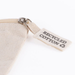 Neceser de publicidad de algodón reciclado 220 g/m2 Cotton Recycled color natural quinta vista