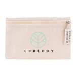 Neceser de publicidad de algodón reciclado 220 g/m2 Cotton Recycled color natural vista detalle