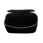 Neceser aterciopelado de viaje con asa para sujeción 280 g/m2 color negro primera vista