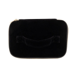 Neceser aterciopelado de viaje con asa para sujeción 280 g/m2 color negro segunda vista