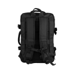 Mochila de viaje impermeable con banda de sujeción para trolley color negro cuarta vista