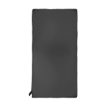 Toalla absorbente de microfibra RPET y elástico a juego color gris segunda vista