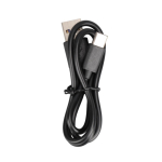 Cargador inalámbrico de bambú con superficie retroiluminada 15W color negro tercera vista