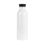 Botella para sublimación hecha de aluminio reciclado con asa 550ml color blanco quinta vista