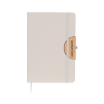 Libreta ecológica de tapa plegable y soporte para móvil A5 hojas lisas color natural quinta vista