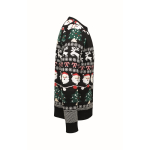 Jersey de estampado navideño con 10 luces LED talla S/M color negro quinta vista