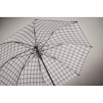 Paraguas antiviento de pongee con diseño interior de cuadros Ø58 color negro vista fotografía quinta vista