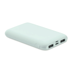 Powerbank rectangular hecho de ABS reciclado 5.000 mAh