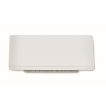 Reloj despertador cuadrado de ABS con luz ambiental regulable color blanco decima vista