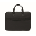Clásico maletín para portátil de poliéster reciclado 15'' color negro septima vista