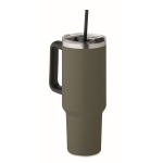 Vaso termo de acero inoxidable reciclado con pajita 1,2L